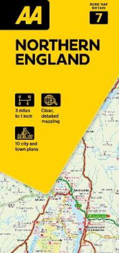 AA Road Map Northern England