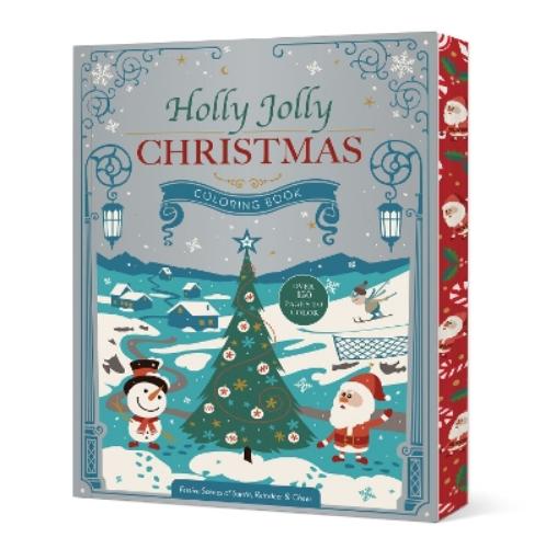 Holly Jolly Christmas Coloring Book: Festive Scenes of Santa, Reindeer & Cheer (Chartwell Deluxe Spredges Editions