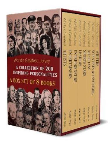 World's Greatest Library: A Collection of 200 Inspiring Personalities (Box Set of 8 Biographies