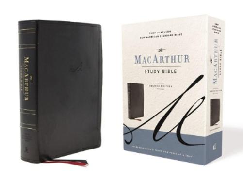 NASB, MacArthur Study Bible, Black Leathersoft, 1995 Text, Comfort Print