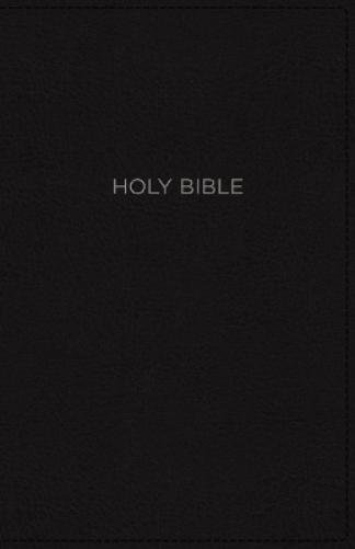 NKJV, Thinline Bible, Compact, Leathersoft, Black, Red Letter, Comfort Print