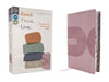 NIV, Read. Think. Live., Leathersoft, Pink, Thumb Indexed, Comfort Print