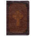 KJV Large Print Compact Reference Bible, Celtic Cross Brown LeatherTouch