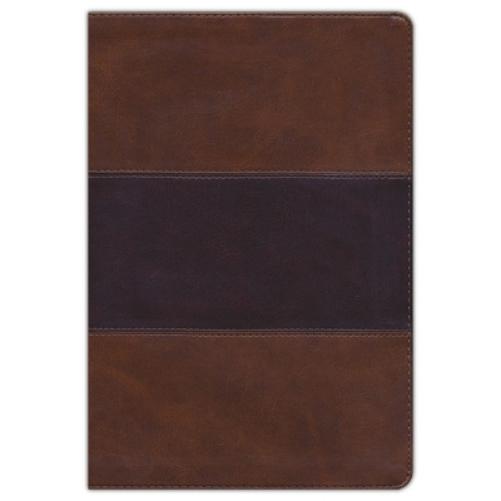 KJV Super Giant Print Reference Bible, Saddle Brown LeatherTouch
