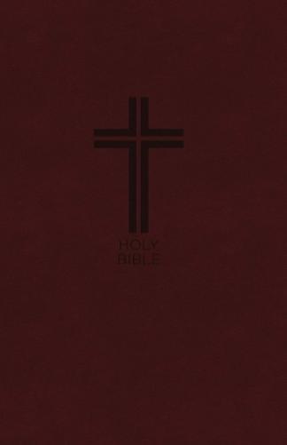 NKJV, Value Thinline Bible, Burgundy Leathersoft, Red Letter, Comfort Print