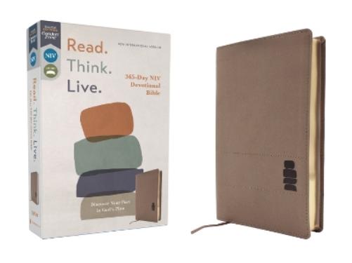 NIV, Read. Think. Live., Leathersoft, Brown, Comfort Print
