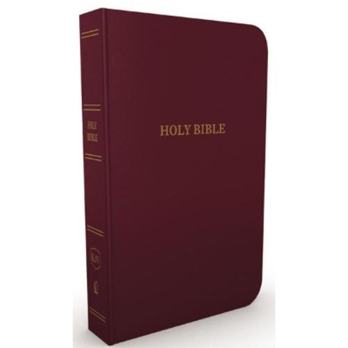 KJV Holy Bible: Gift and Award, Burgundy Leather-Look, Red Letter, Comfort Print: King James Version