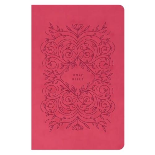 NLT Premium Gift Bible, Red Letter, LeatherLike, Very Berry