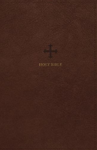 NRSV Large Print Standard Catholic Bible, Brown Leathersoft (Comfort Print, Holy Bible, Complete Catholic Bible, NRSV CE)
