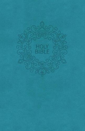NKJV, Thinline Bible, Compact, Leathersoft, Blue, Red Letter, Comfort Print