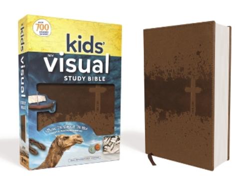 NIV, Kids' Visual Study Bible, Leathersoft,  Bronze, Full Color Interior