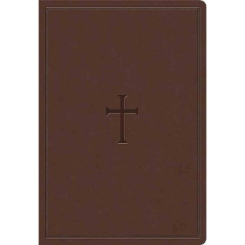 KJV Super Giant Print Reference Bible, Brown LeatherTouch, Indexed