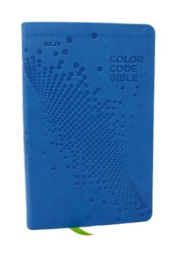 NKJV, Color Code Bible for Kids, Blue Leathersoft, Comfort Print