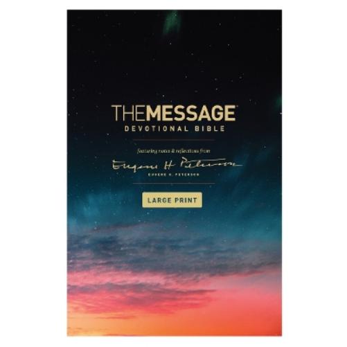 The Message Devotional Bible, Large Print (Hardcover)