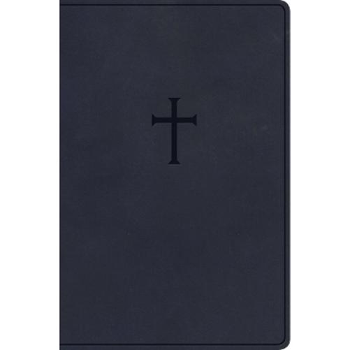 CSB Everyday Study Bible, Navy Cross LeatherTouch