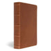 CSB Men's Daily Bible, Brown Genuine Leather