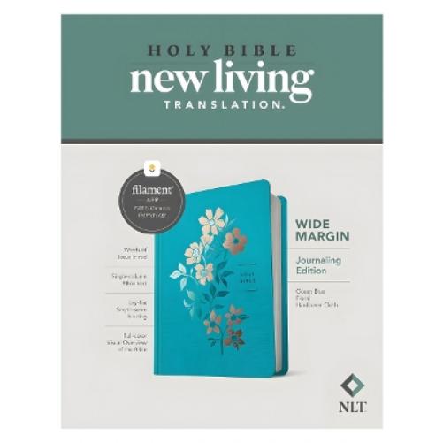NLT Wide Margin Bible, Filament Enabled Edition, Blue