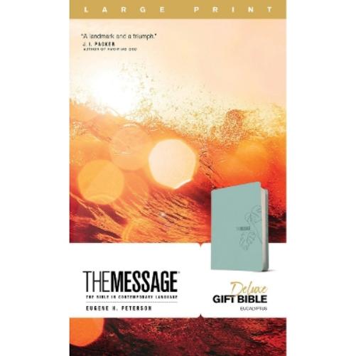 Message Deluxe Gift Bible, Large Print, Teal