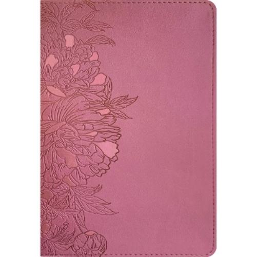 NLT Large Print Thinline Reference Bible, Filament Enabled (Leatherlike, Peony Pink, Red Letter)