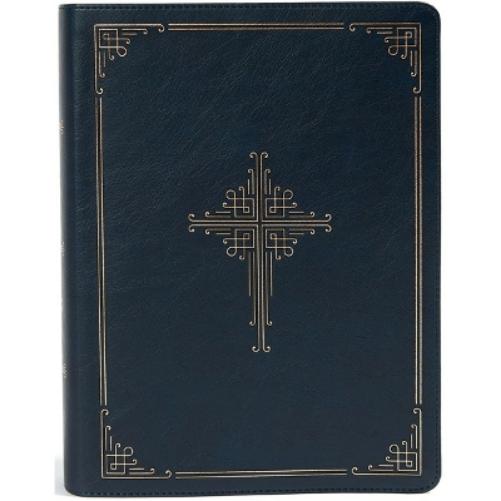 CSB Ancient Faith Study Bible, Navy LeatherTouch