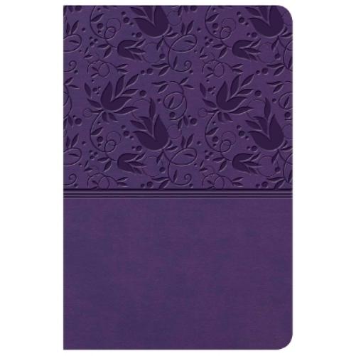 KJV Large Print Compact Reference Bible, Purple LeatherTouch