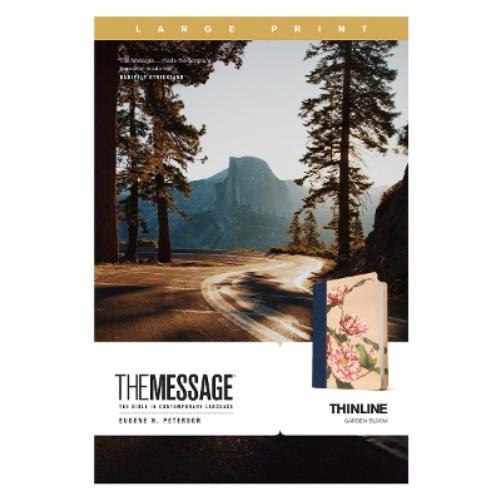The Message Thinline, Large Print (Leather-Look, Garden Bloom)