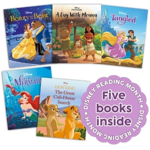 Disney Reading Collection: Five storybooks featuring The Little Mermaid, Beauty and the Beast and more to celebrate Disney Reading Month!