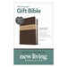 Premium Gift Bible Nlt, Filament Enabled, Tutone (Leatherlike, Dark Brown/Tan, Red Letter)