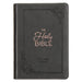 KJV Holy Bible, Compact Large Print Faux Leather Red Letter Edition - Ribbon Marker, King James Version, Gray