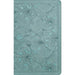 NLT Thinline Reference Bible, Filament Enabled (Leatherlike, Floral Leaf Teal, Red Letter)