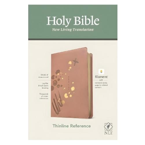 NLT Thinline Reference Bible, Filament Enabled Edition (Red Letter, Leatherlike, Pink)