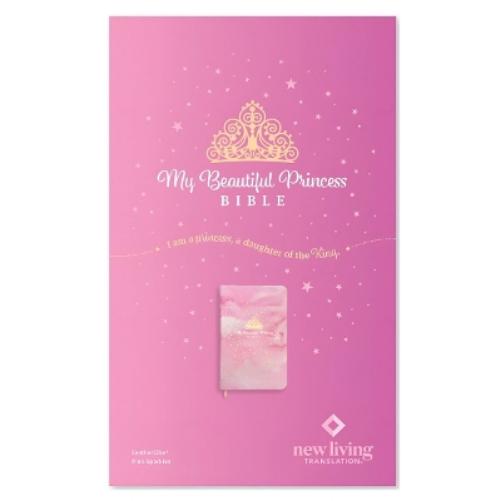 My Beautiful Princess Bible NLT (Leatherlike, Pink Sparkles)