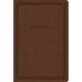 CSB Large Print Thinline Bible, Brown Leathertouch