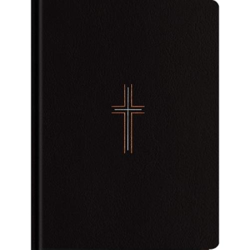 NLT Wide Margin Bible, Filament-Enabled Edition (Hardcover Leatherlike, Black Cross, Red Letter)