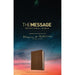 The Message Devotional Bible, Brown Cross