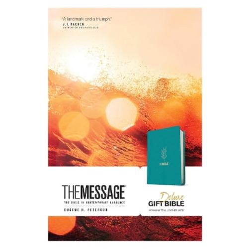 The Message Deluxe Gift Bible (Leather-Look, Hosanna Teal)