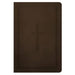 NLT Premium Value Compact Bible, Filament-Enabled Edition (Leatherlike, Dark Brown Framed Cross)