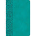 NASB Large Print Compact Reference Bible, Teal Leathertouch