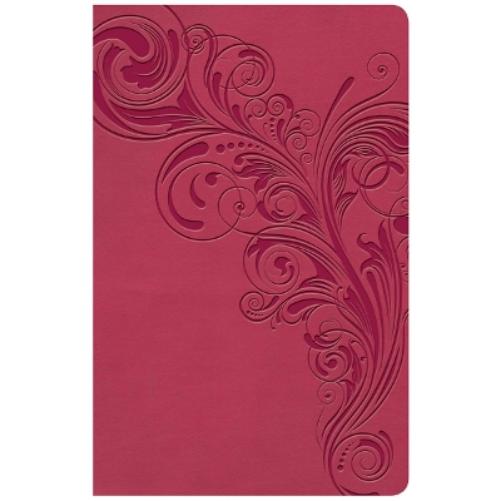 KJV Large Print Personal Size Reference Bible, Pink Leathertouch