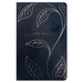 NLT Personal Size Giant Print Bible, Filament Enabled (LeatherLike, Navy Vines, Red Letter)