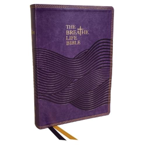 The Breathe Life Holy Bible: Faith in Action (NKJV, Purple Leathersoft, Thumb Indexed, Red Letter, Comfort Print)