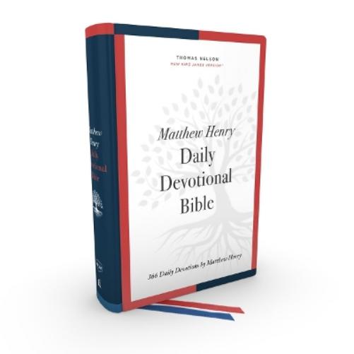 NKJV, Matthew Henry Daily Devotional Bible, Hardcover, Red Letter, Thumb Indexed, Comfort Print
