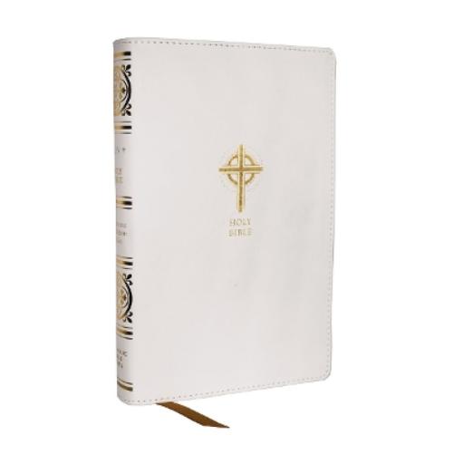 NRSVCE Sacraments of Initiation Catholic Bible, White Leathersoft, Comfort Print