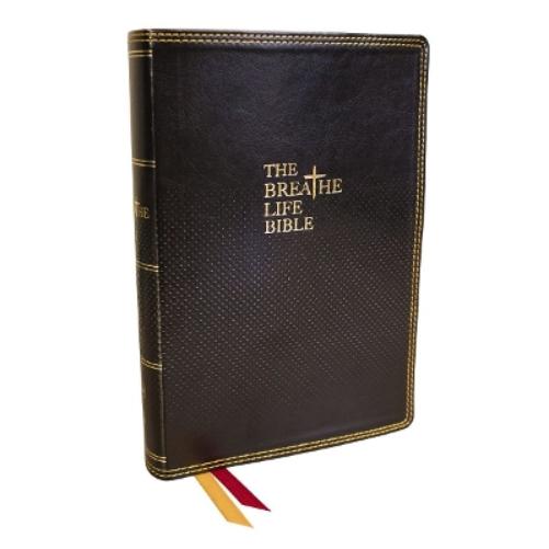The Breathe Life Holy Bible: Faith in Action (NKJV, Black Leathersoft, Thumb Indexed, Red Letter, Comfort Print)