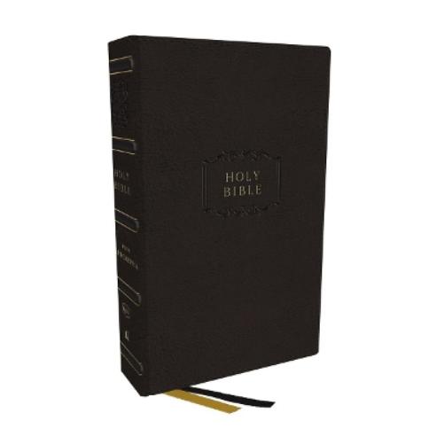 KJV Holy Bible with Apocrypha and 73,000 Center-Column Cross References, Black Leathersoft, Red Letter, Comfort Print (Thumb Indexed): King James Version