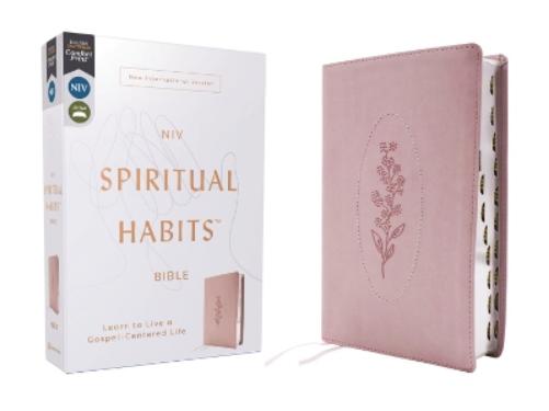 NIV, Spiritual Habits Bible, Leathersoft, Pink, Red Letter, Thumb Indexed, Comfort Print
