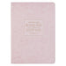 Christian Art Gifts Classic Journal Bless You and Keep You Num. 6:24 Bible Verse, Inspirational Scripture Notebook, Ribbon Marker, Pink Vegan Leather Flexcover, 336 Ruled Pages, (8.6" X 6.1" X .9")