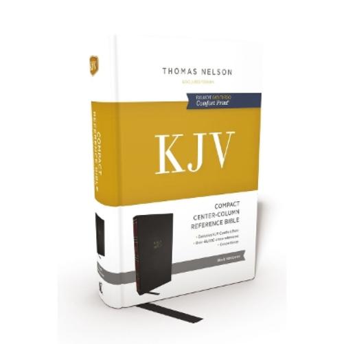 KJV Holy Bible: Compact Bible with 43,000 Center-Column Cross References, Black Hardcover, Red Letter, Comfort Print: King James Version