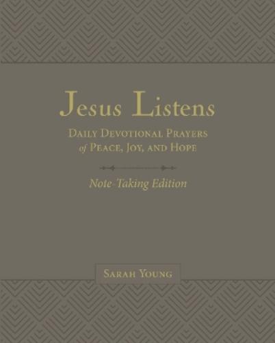 Jesus Listens Note-Taking Edition, Leathersoft, Gray, with Full Scriptures
