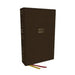 NKJV Holy Bible, Super Giant Print Reference Bible, Brown Bonded Leather, 43,000 Cross References, Red Letter, Thumb Indexed, Comfort Print: New King James Version